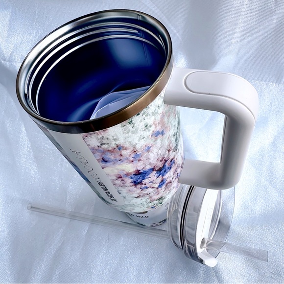 🎉HP! STANLEY x CALIA ✨NWT✨ 40 oz Quencher FlowState Tumbler - Ltd Ed Olive Eden - Picture 9 of 10